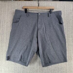 Straight Down Shorts‎ Mens 38 Gray Golf Performance Lightweight Casual SD Logo